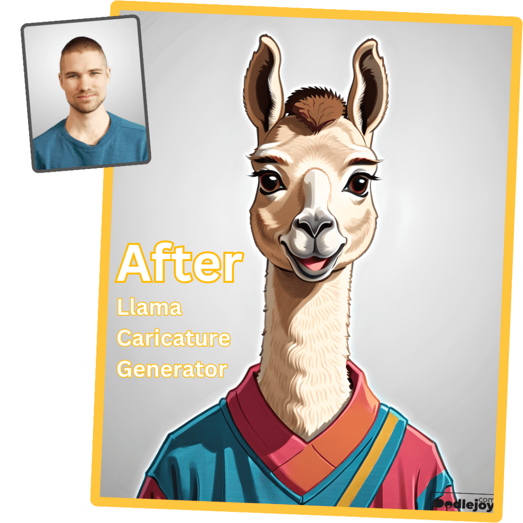 Llama caricature example 1